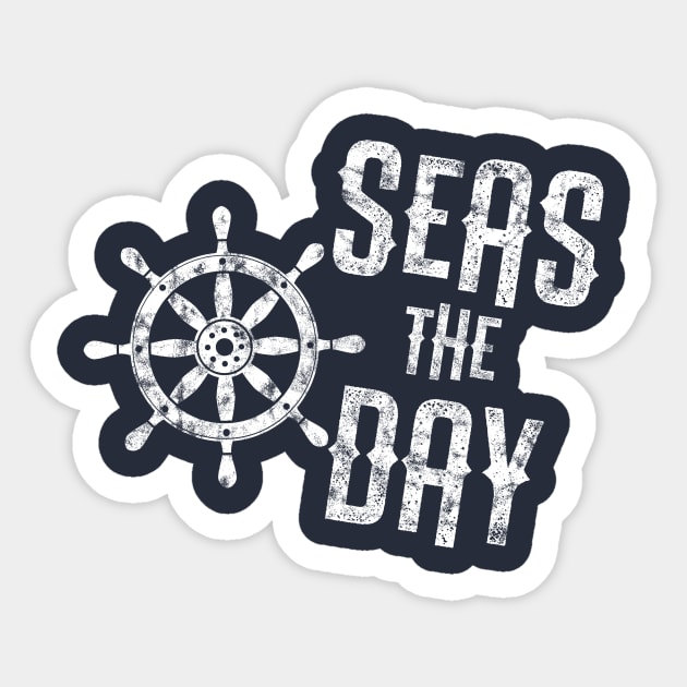 Seas the Day Sticker by pscof42